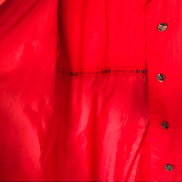 London Fog Red Trench Coat - Picture 12 of 16